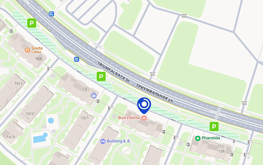 Схема парковки