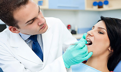 Лоскутная операция в полости рта - пластическое закрытие рецессии (1 зуб)