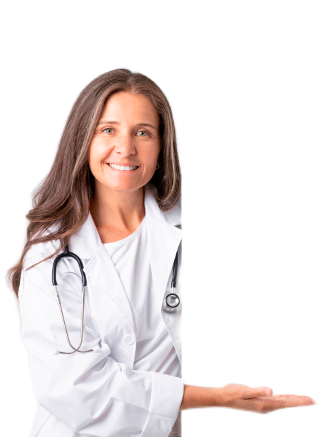 Осмотр врача при вакцинации взрослых пациентов